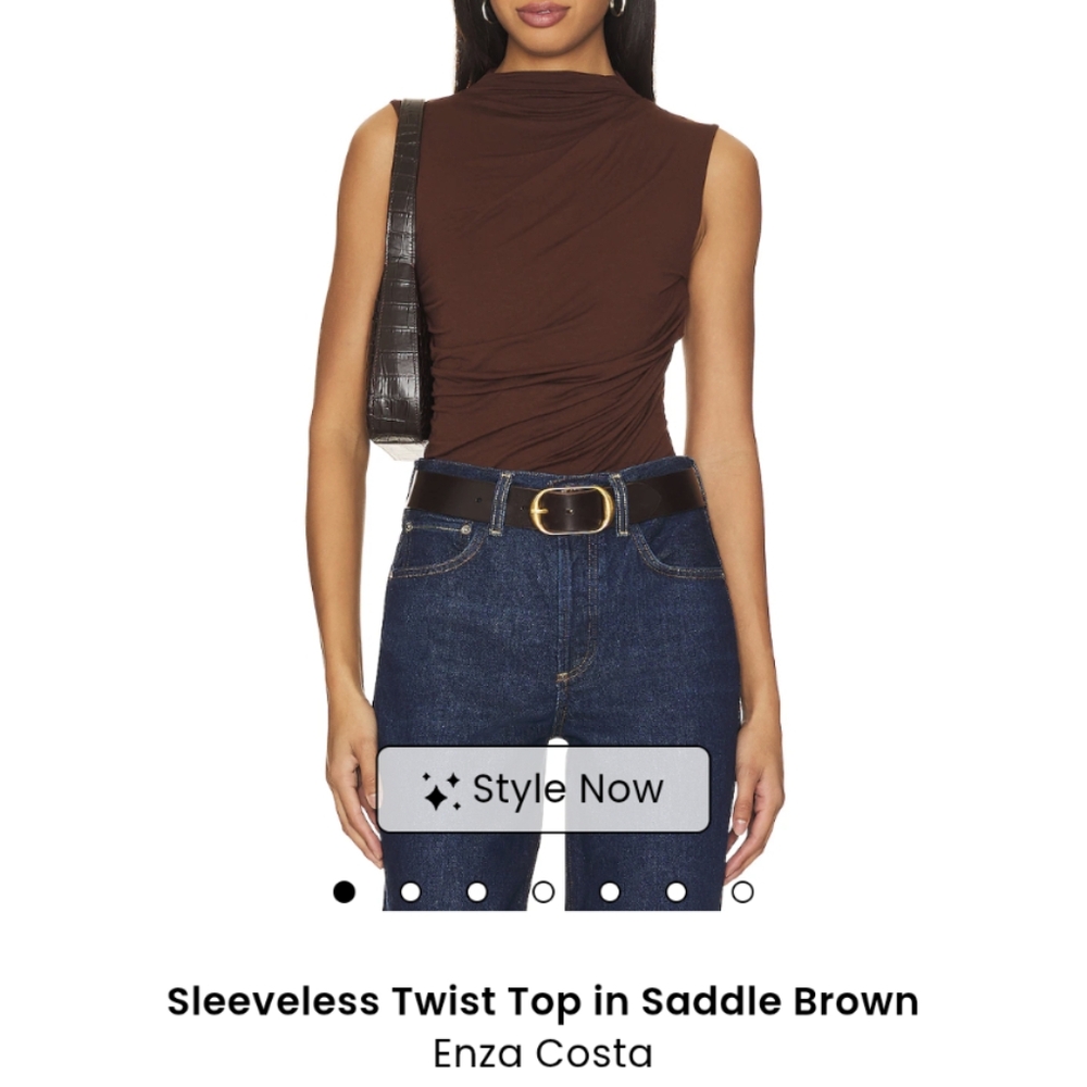 Enza Costa Sleeveless Twist Top